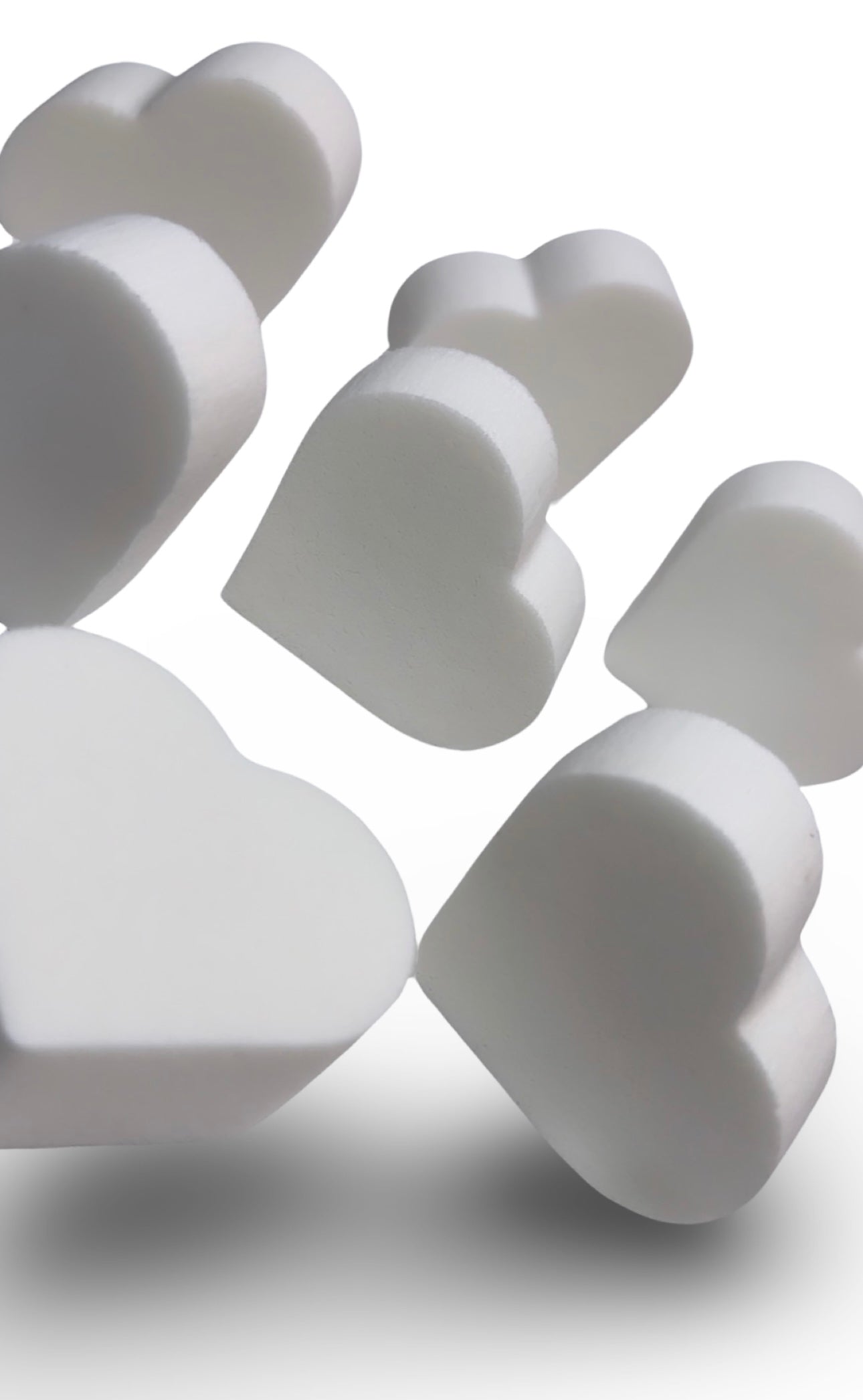 3X HEART SHAPED PRACTICE SPONGE